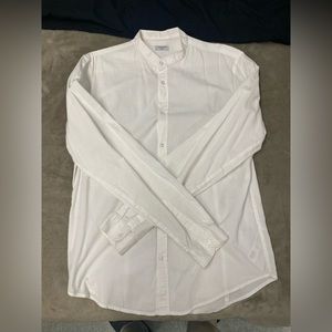 White Terranova Colarless Shirt